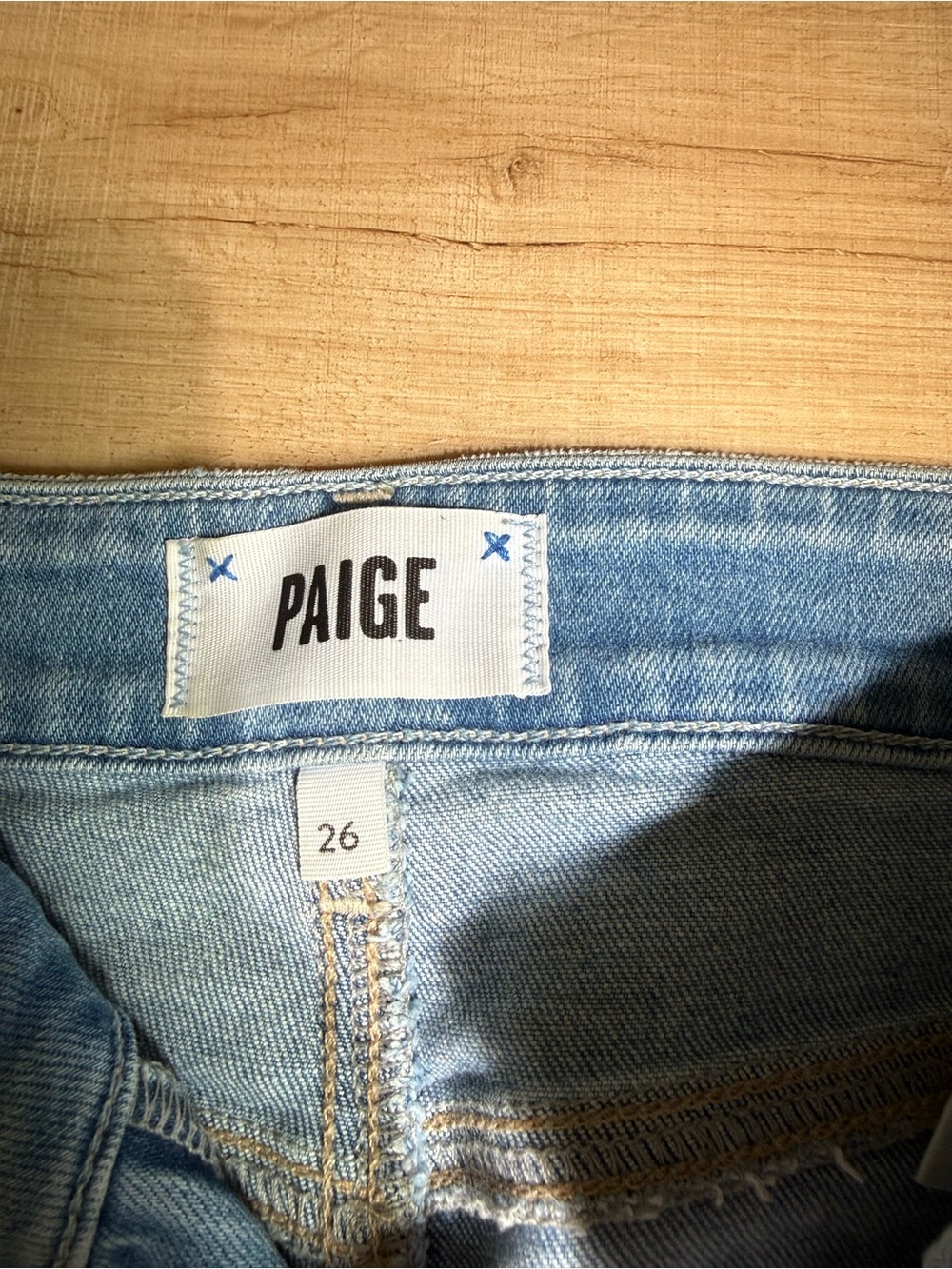 PAIGE Light Blue Wide-Leg Jeans - Picture 3 of 3